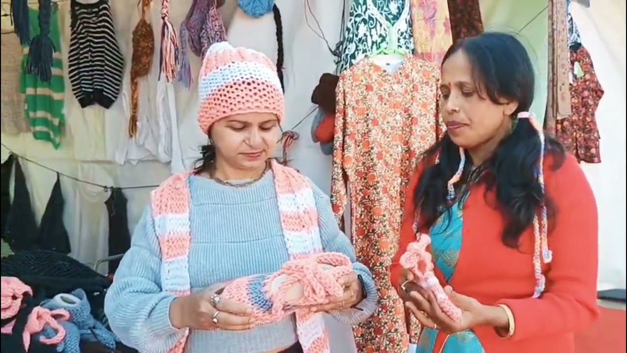 चंडीगढ़ वॉलेन एक्सपो में प्रग्यन आर्टिसन्स के स्टॉल्स का निरीक्षण  किया 