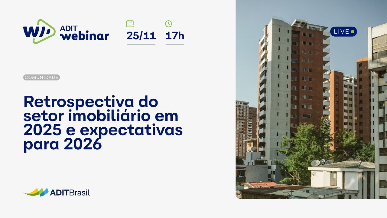 Webinar | Retrospectiva do setor imobiliário em 2025 e expectativas para 2026