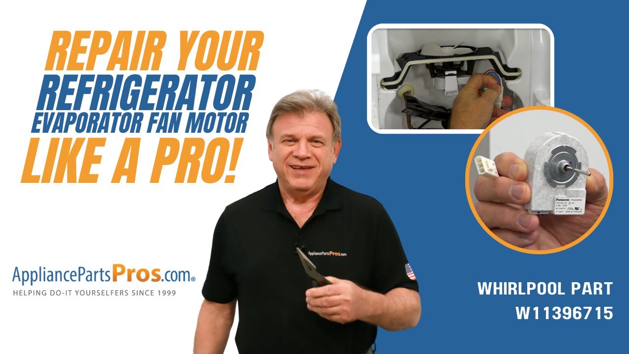 How To Replace: Whirlpool/KitchenAid/Maytag Refrigerator Evaporator Fan Motor W11396715