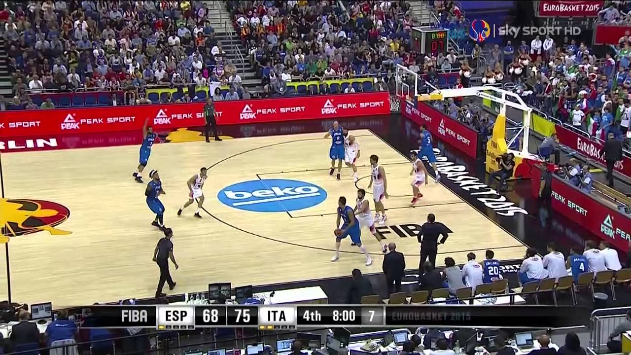 Eurobasket2015: Marco Belinelli in Italy vs Spain 105 98