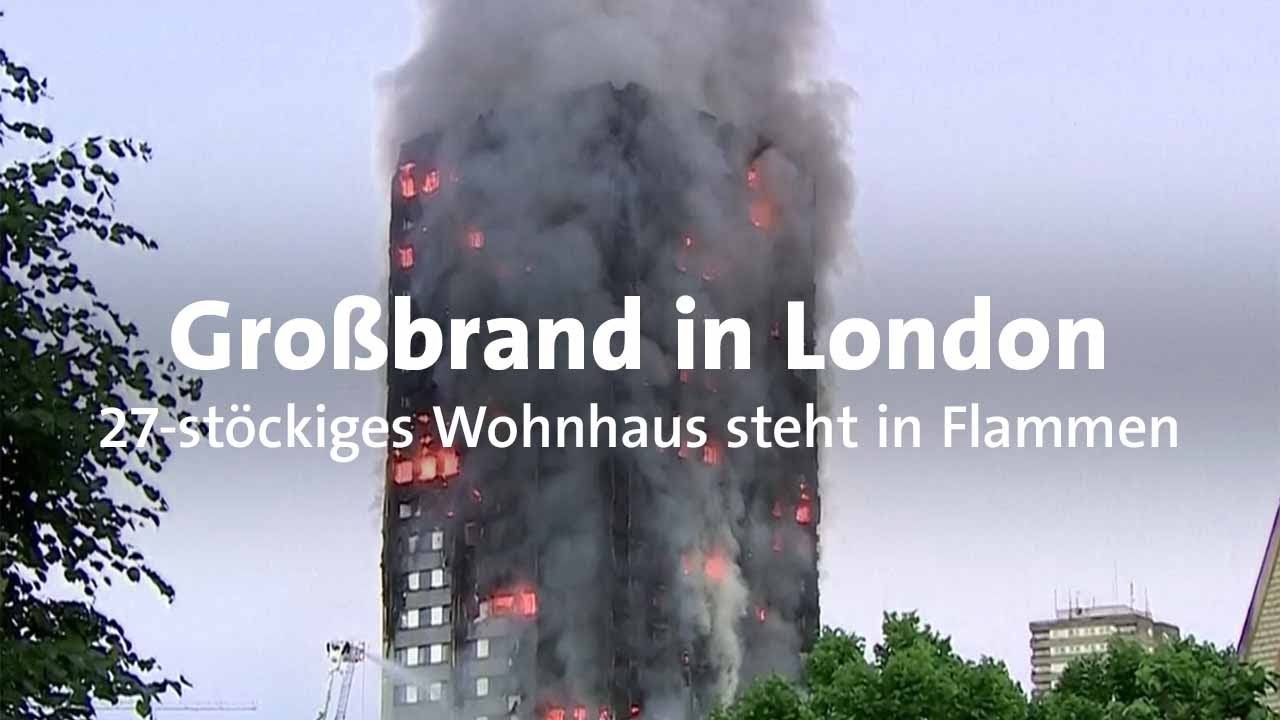 Großbrand in Londoner Hochhaus