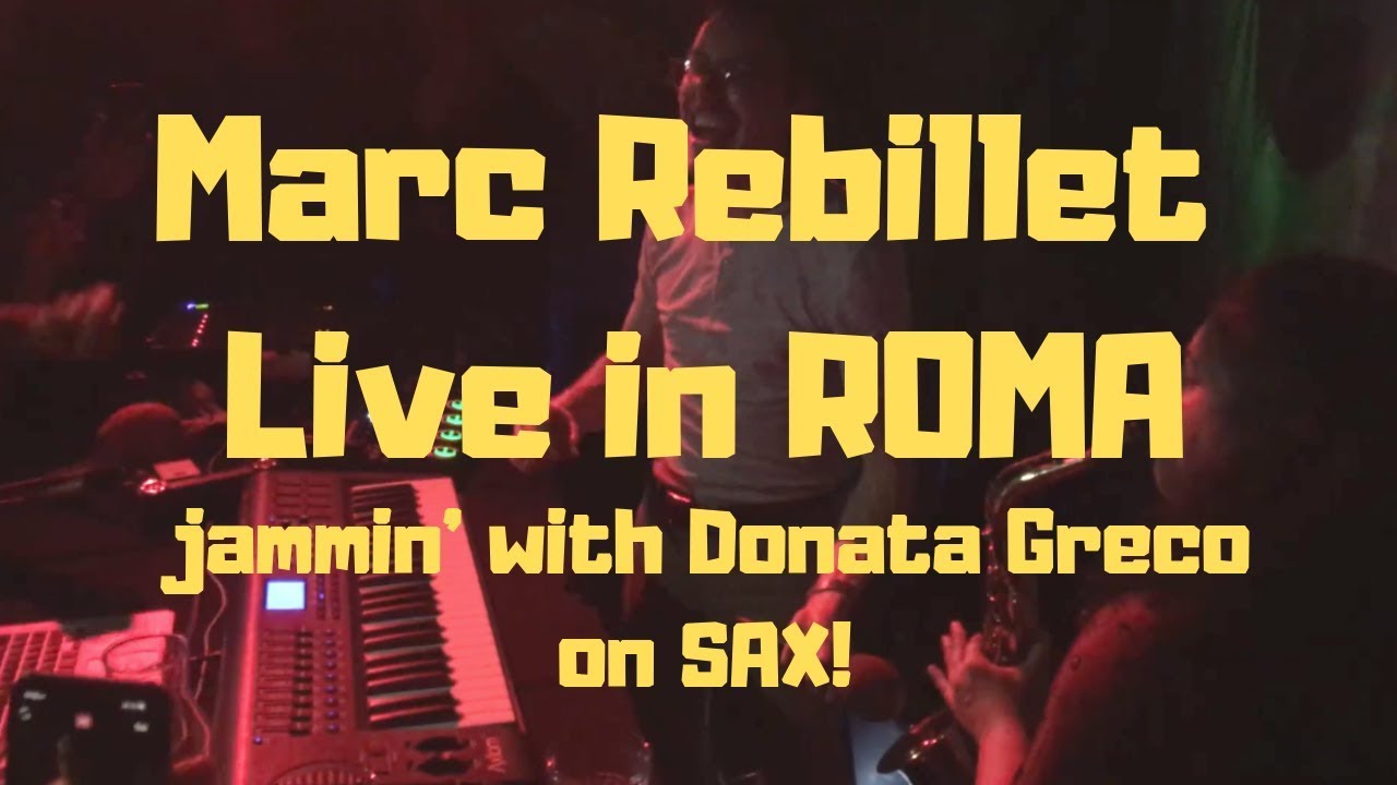 Marc Rebillet live in Rome 2019 jammin with Donata Greco