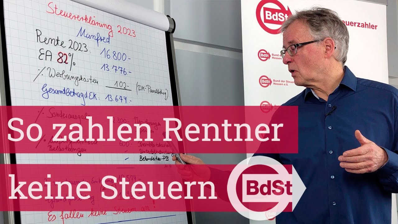 So zahlen Rentner keine Steuern: Ausgaben absetzen und richtig rechnen