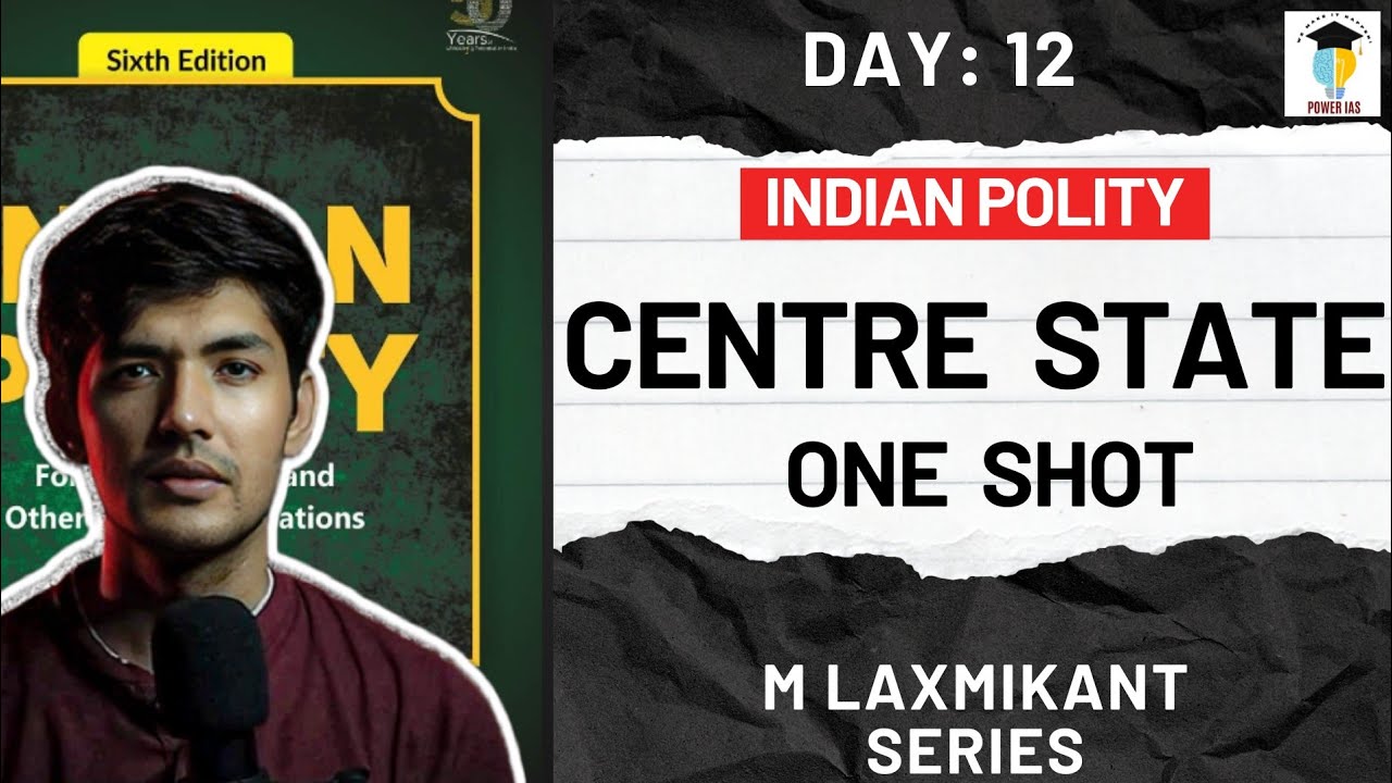 Centre&ndash;State Relations Explained | Indian Polity Laxmikanth | CDS CAPF CSE  2026 | Power IAS 