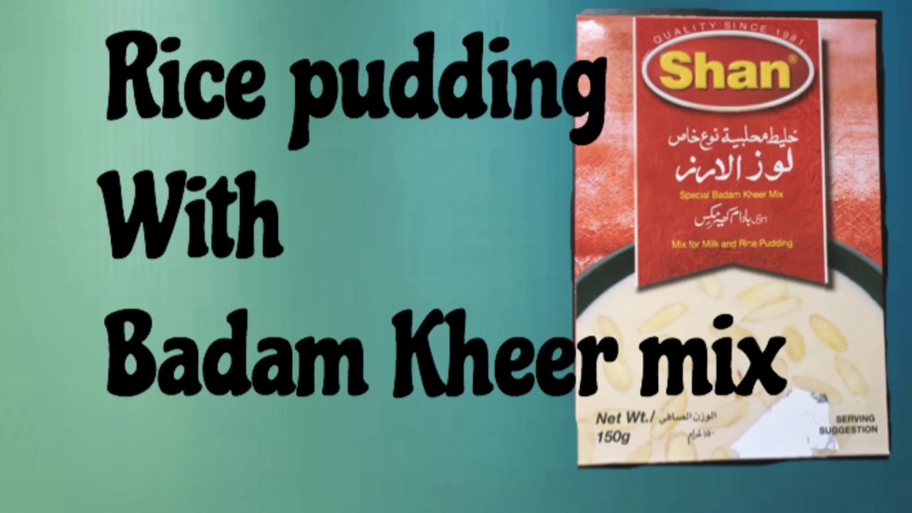 Rice pudding with Badam kheer mix!!!Badam kheer!!