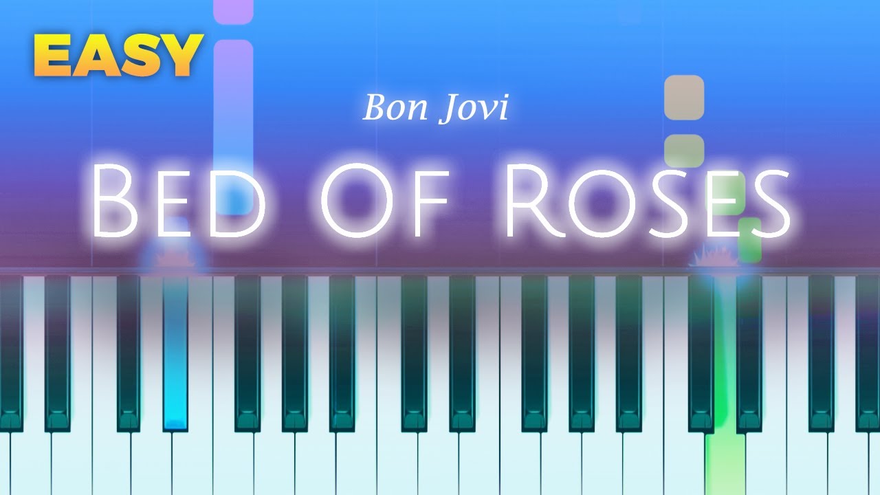 Bon Jovi - Bed Of Roses - EASY Piano TUTORIAL by Piano Fun Play