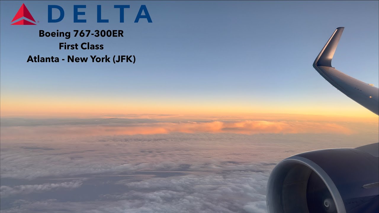 [4K] TRIP REPORT | Delta Airlines (First Class) | Boeing 767-300ER | Atlanta (ATL) - New York (JFK)