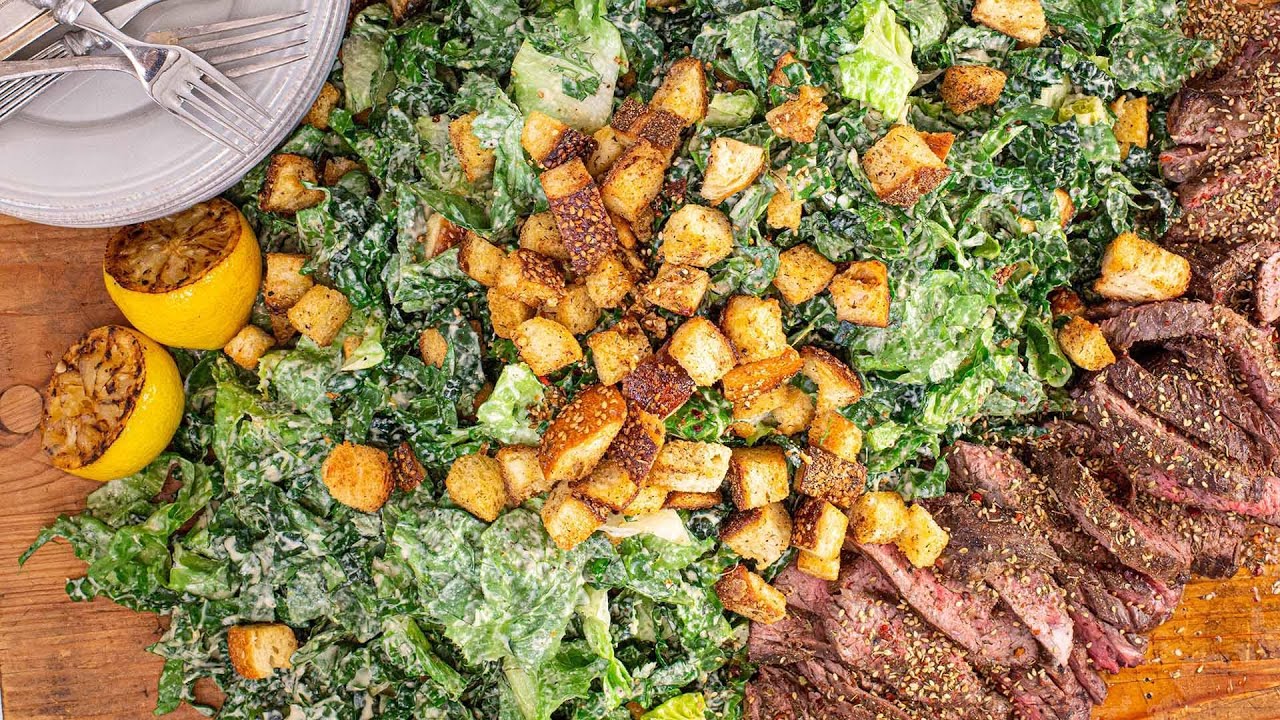 How To Make Steak With Za'atar & Tahini Caesar Salad By Rachael