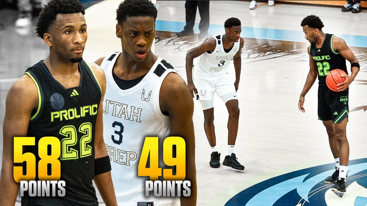 #1 VS #2 Players IN THE COUNTRY ENDS ON GAME WINNER! AJ Dybantsa vs Darryn Peterson GAME OF THE YEAR