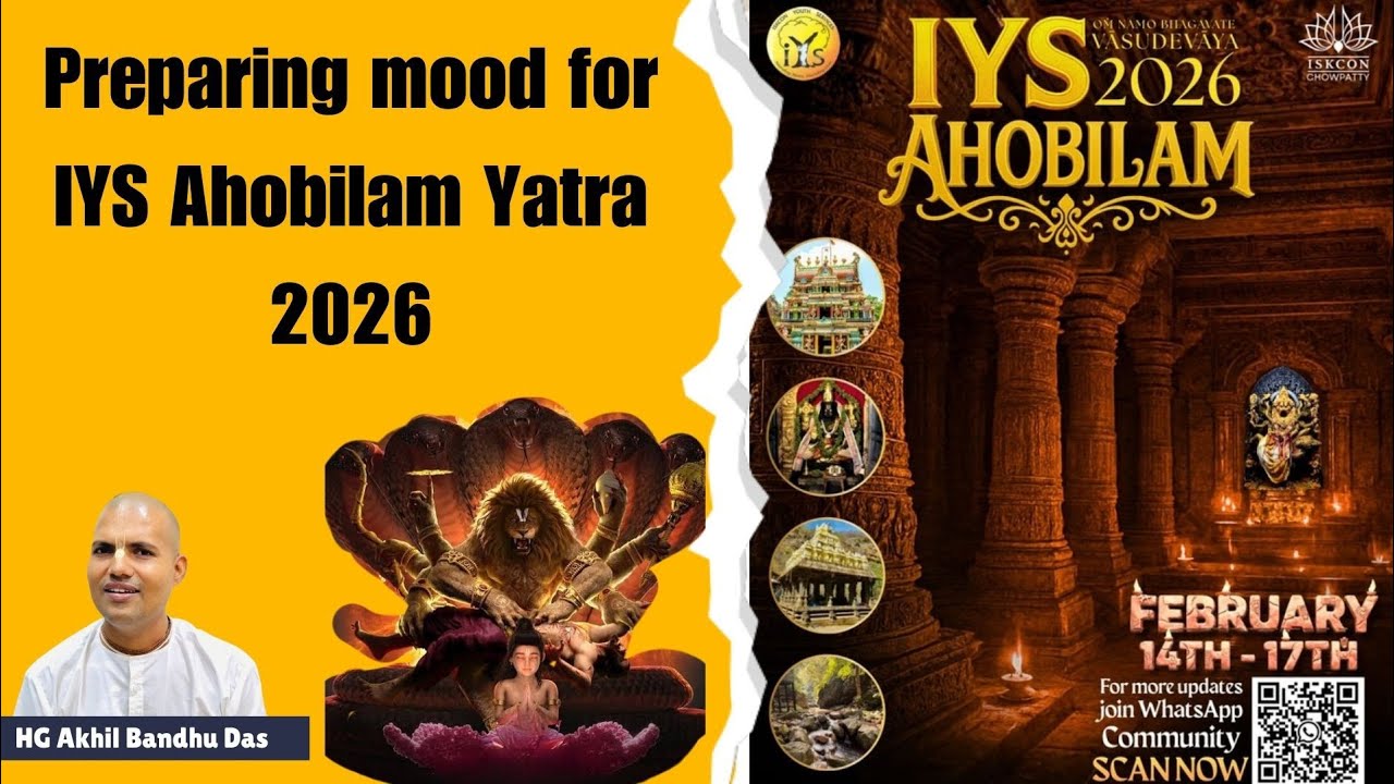 Preparing mood for IYS Ahobilam Yatra 2026| HG Akhil Bandhu prbhuji |
