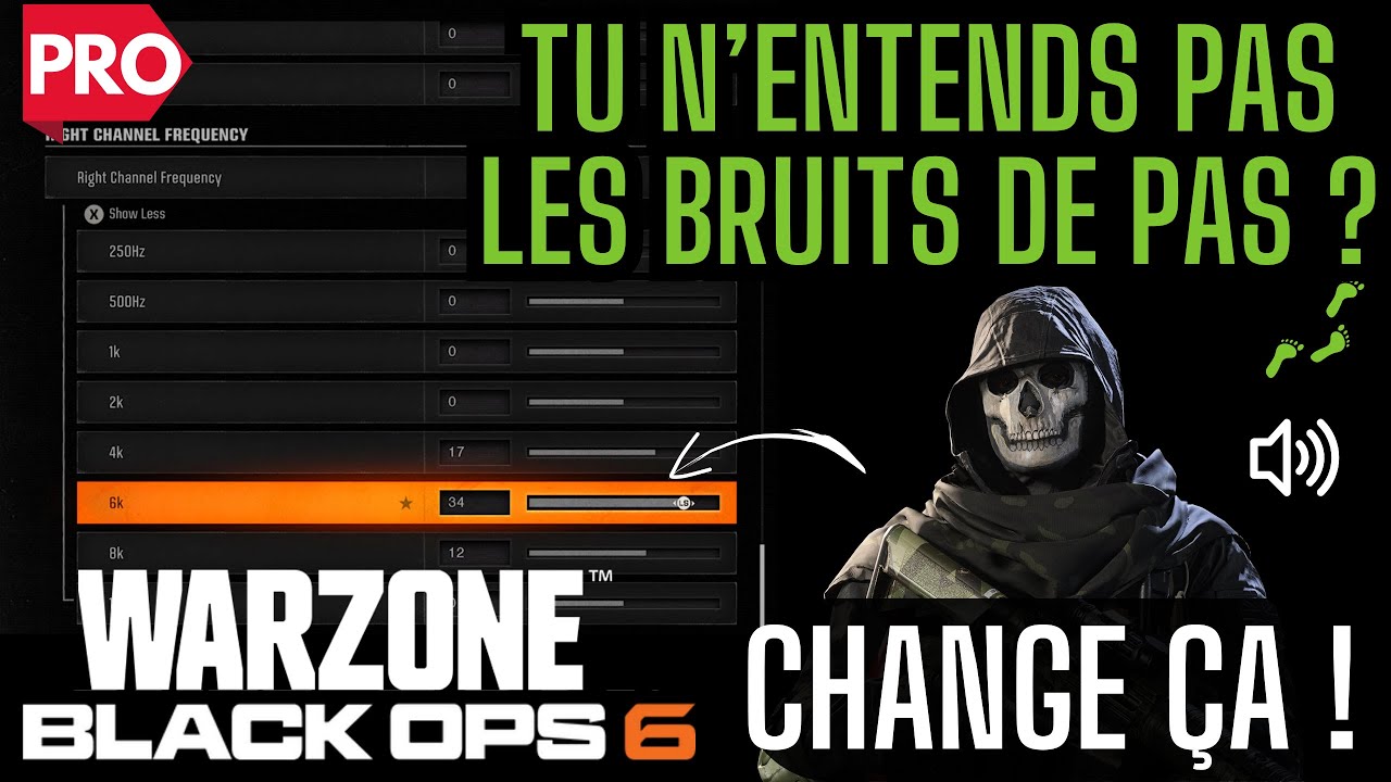 Meilleurs paramètres Audio Son Warzone 4 Black Ops 6 Saison 4 Rechargée (Bruits de pas amplifiés)