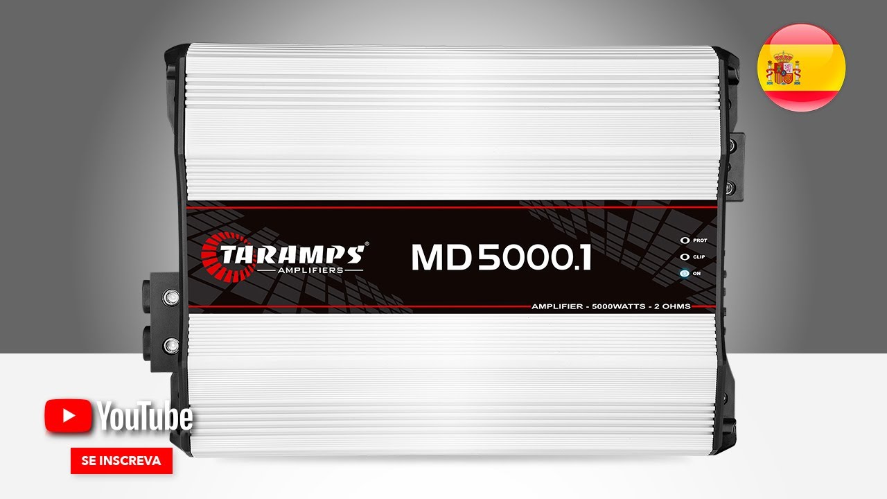 Amplificador Automotriz Taramps MD 5000.1 - 5000 Watts RMS | Taramps Group