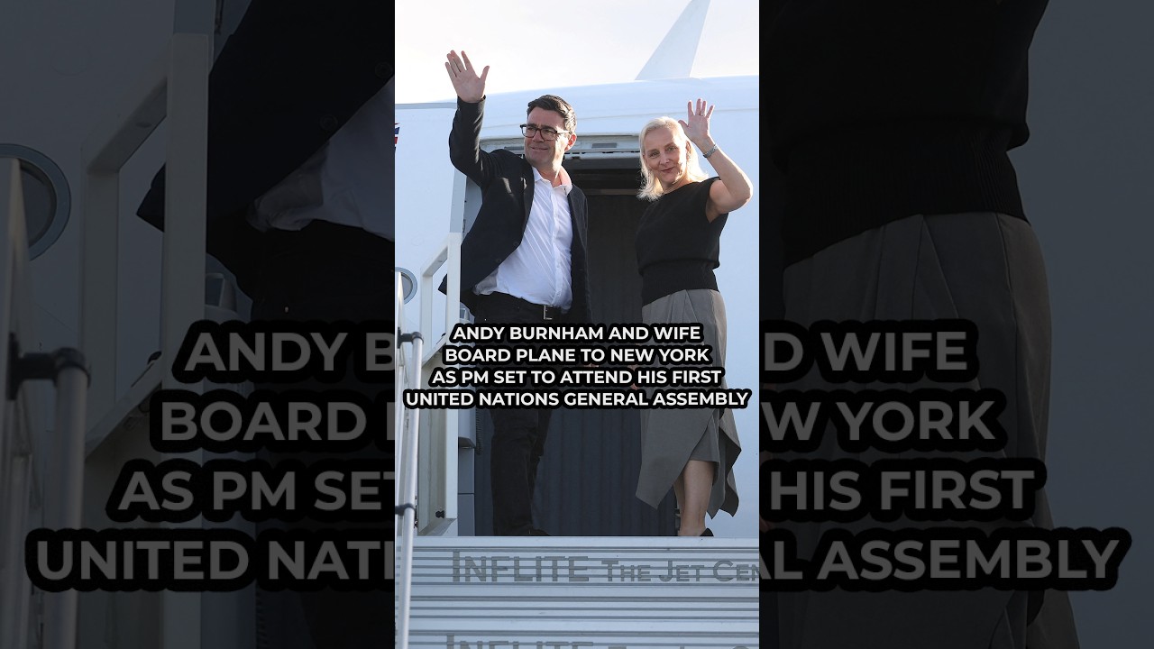 Andy Burnham boards plane to New York for his first United Nations General Assembly