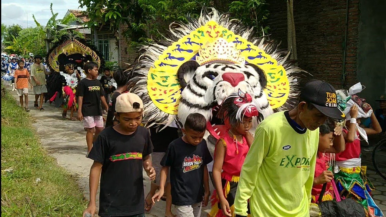 Super Meriah.! Kirab Barongan Satrio Murso Joyo & JMP Drumband Lanjut Tarian Denser Dewa Dewi