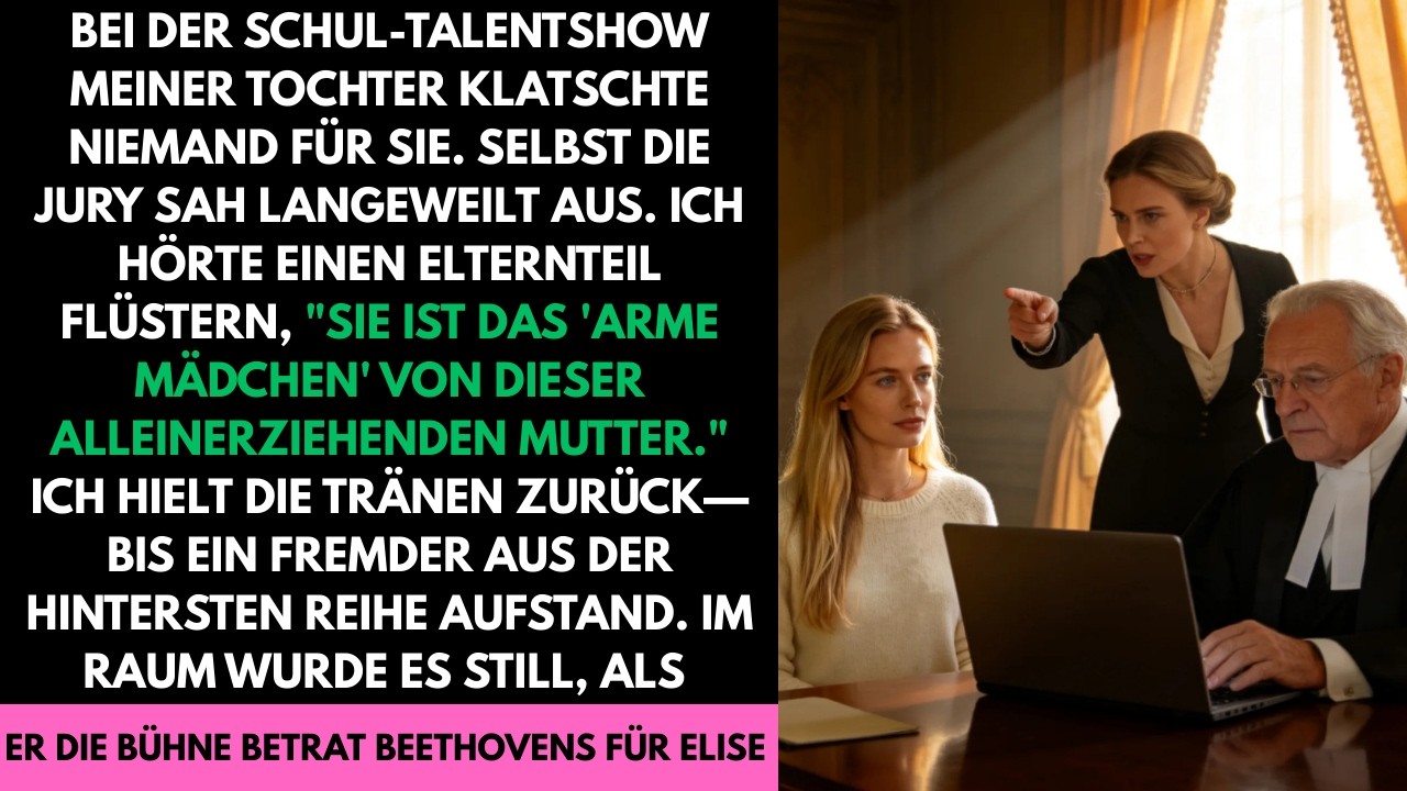 Sie nannten sie 'das arme Mädchen' der Talentshow – dann stand ein Fremder auf und änderte alles
