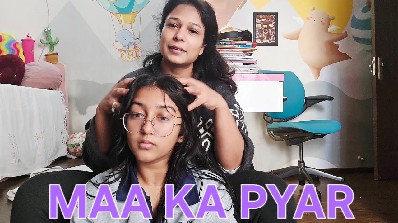 Aaj Kiya Aadhya Ka Hair Treatment 😊