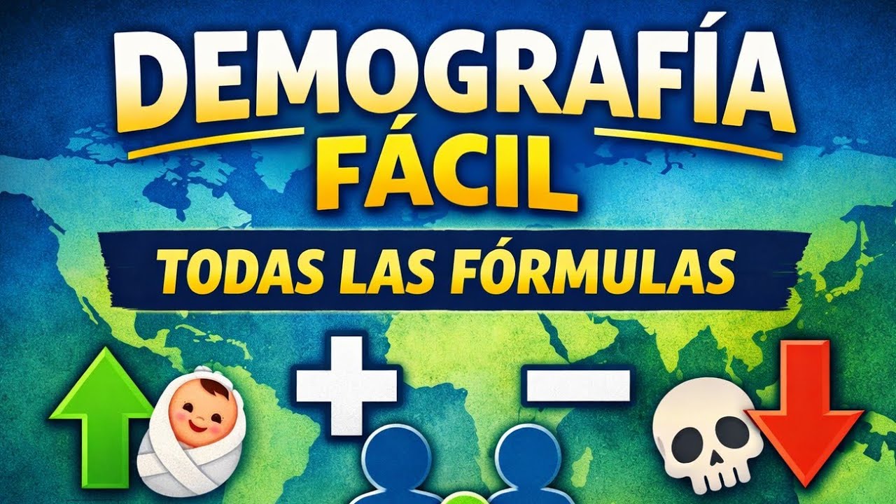 Demografía fácil: todas las fórmulas explicadas con ejemplos
