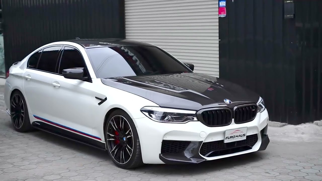 BMW F90 M5 with EH Performance carbon bonnet