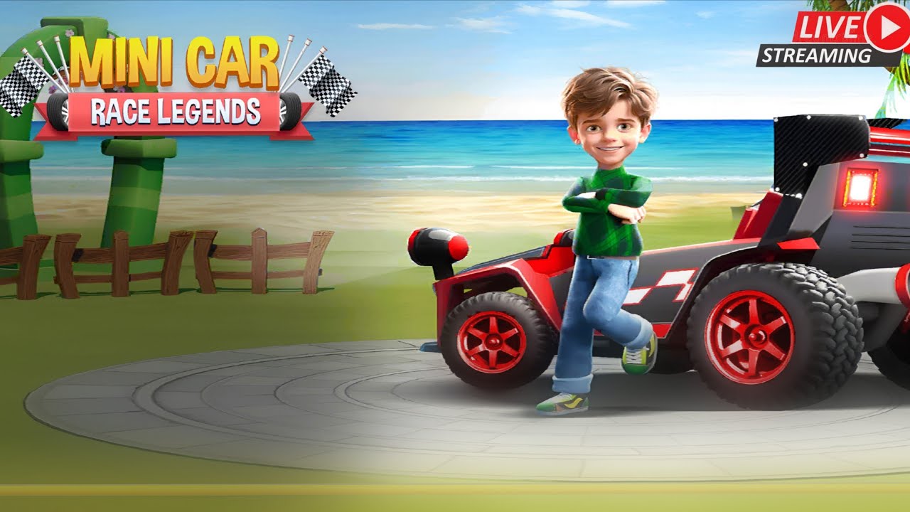 Mini Car Race Legends LIVE | Beach Track Racing Adventure 🚗🔥