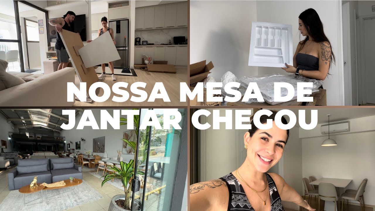 CHEGOU NOSSA MESA DE JANTAR NOVA!