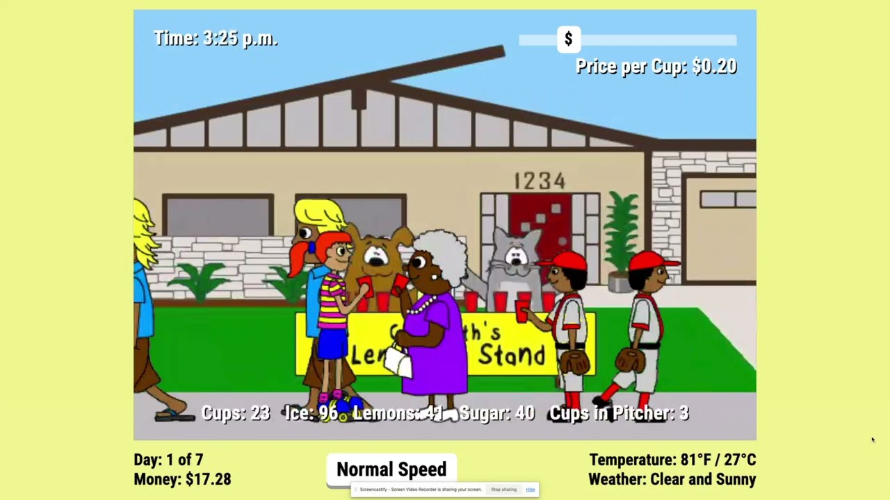 Lemonade Stand Game - How To!