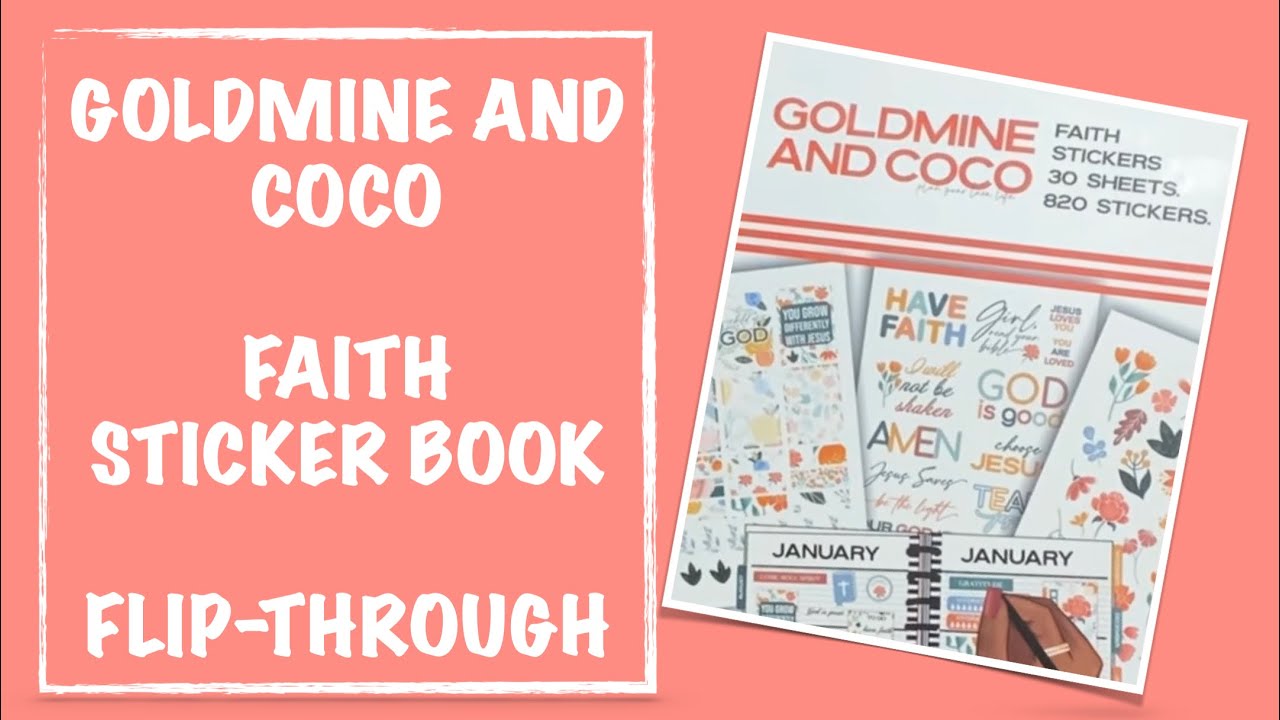 GOLDMINE and COCO FAITH STICKER BOOK FLIP-THROUGH