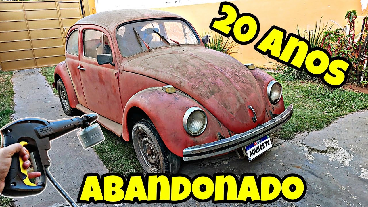 Trato no Fusca 20 Anos Abandonado