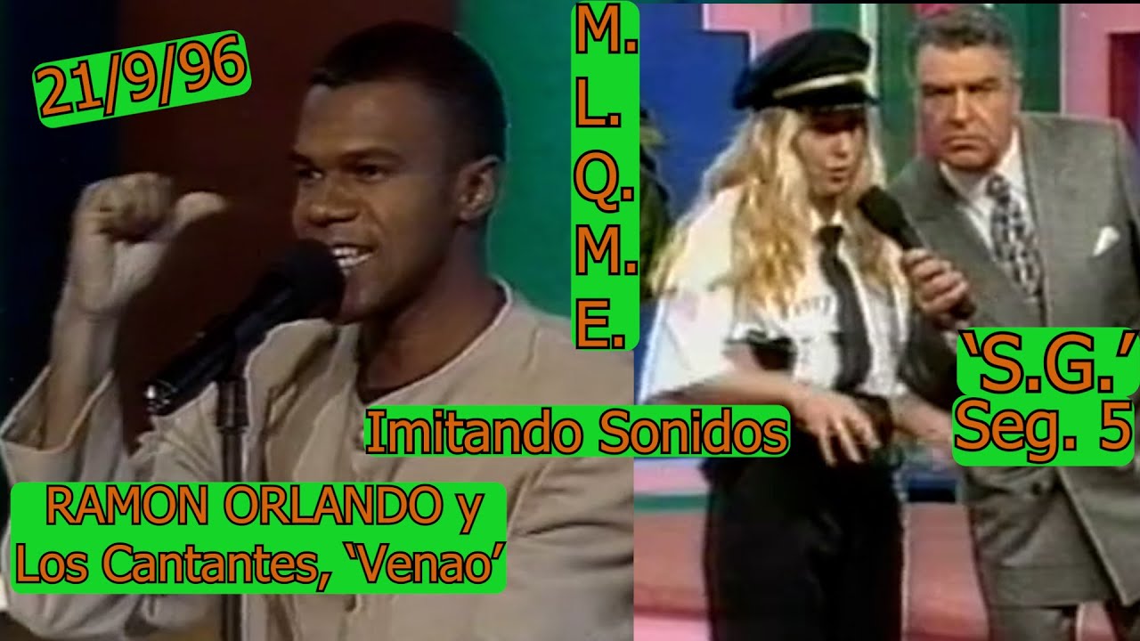 0587 SABADO GIGANTE: IMITANDO SONIDOS, LOS CANTANTES 'VENAO' (SEG.5) - WXTV Canai 41, NY,  21/9/96