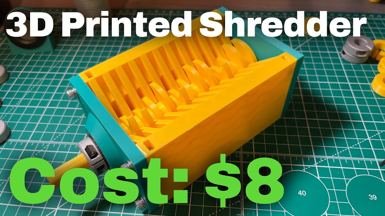 3D Printed Shredder For $8! | Operation Perpetual Printing