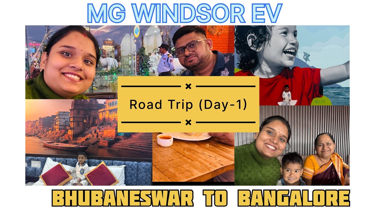 Bhubaneswar to Bangalore || EV road trip|| MG WINDSOR ||Part-1