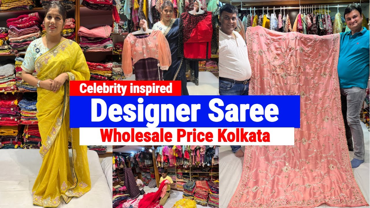 Budget Range Celebrity inspired Designer Saree in Kolkata from Salini Boutique Barabazar