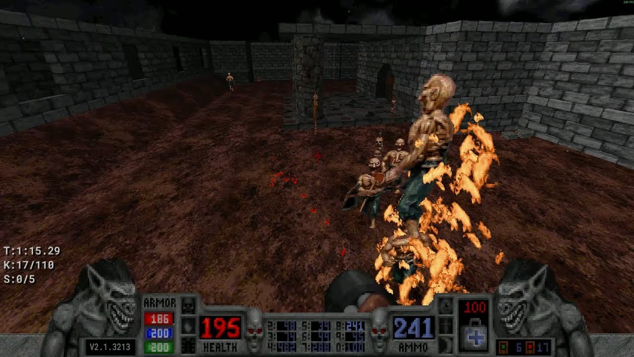 Blood: Refreshed Supply - E6M5: The Ruined Temple (100%) - Extra Crispy - Achievements 17 / 20