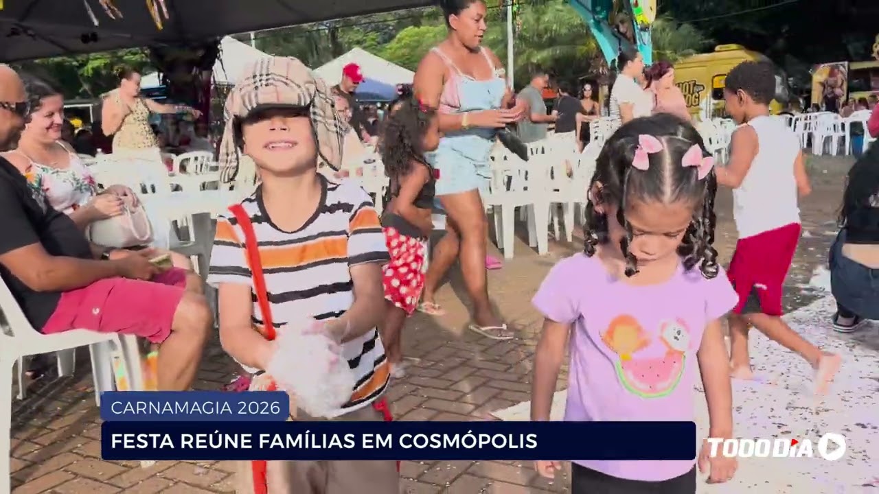 CARNAMAGIA 2026: FESTA REÚNE FAMÍLIAS EM COSMÓPOLIS