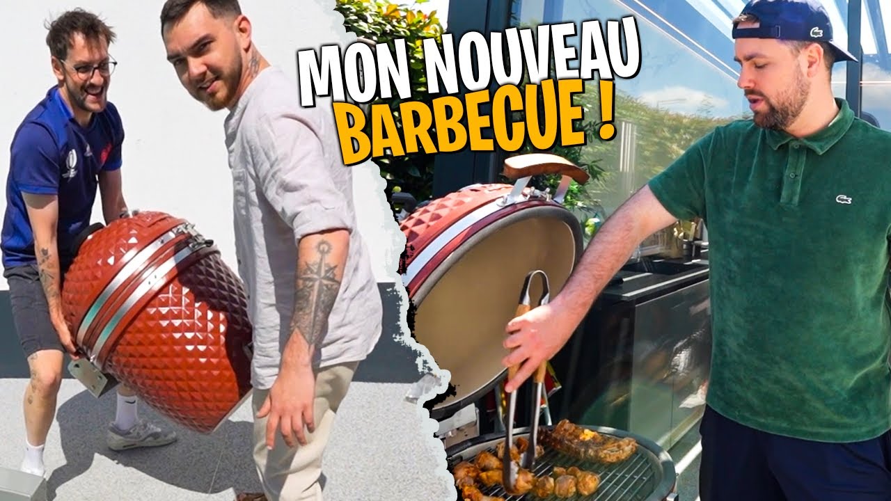 J'ai reçu mon nouveau Barbecue !! (première cuisson dedans miam miam)