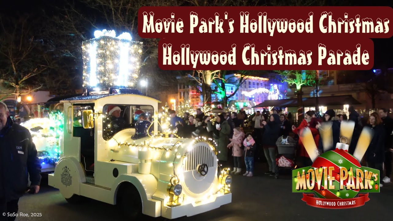 Hollywood Christmas Parade at Movie Park&lsquo;s Hollywood Christmas 🎄✨🎬 (2025) #moviepark #christmas