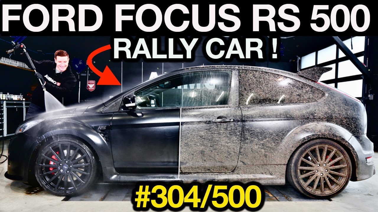 Первая мойка очень грязного Ford Focus RS500 1 из 500!