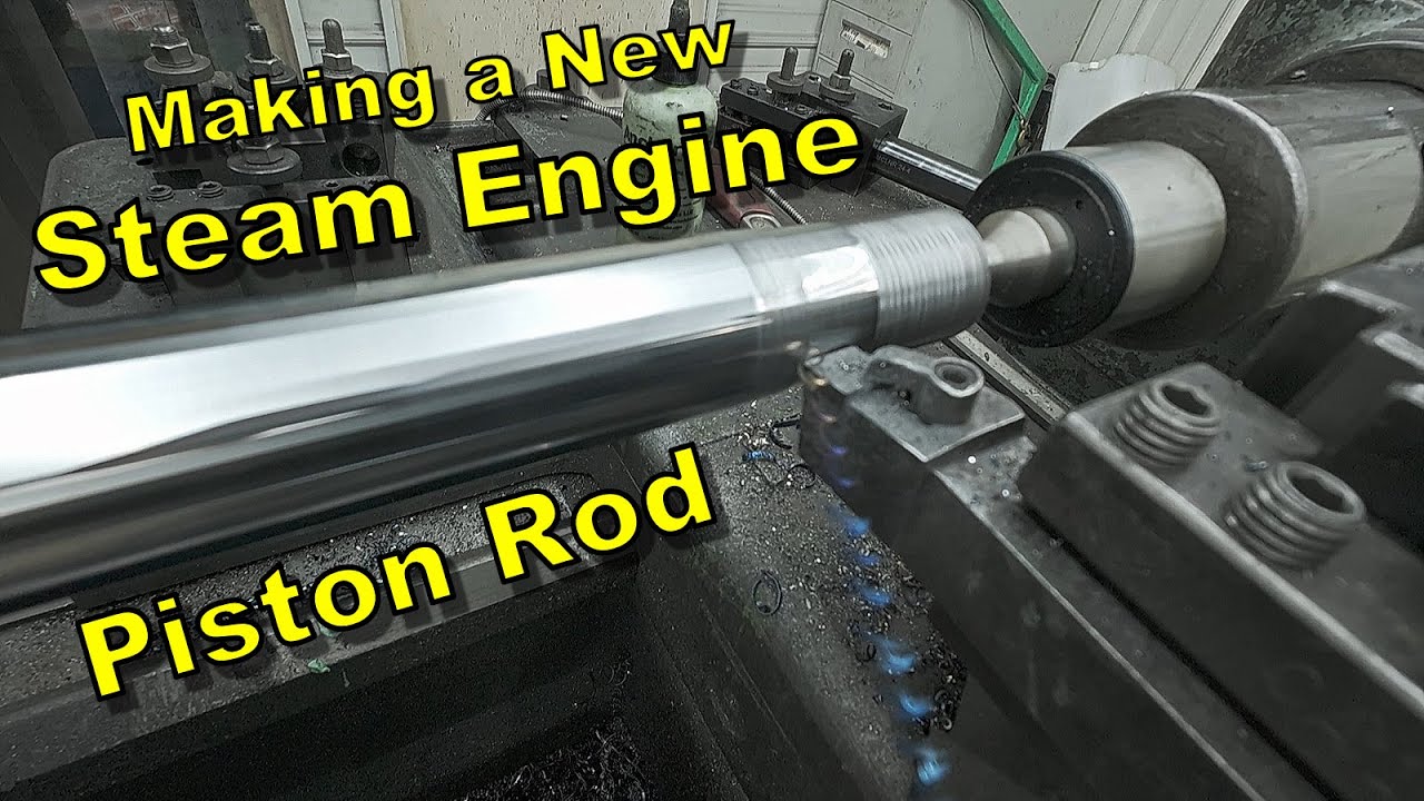 Making a New Piston Rod For My A.D. Baker Steam Traction Engine | Taper Turning On The Lathe