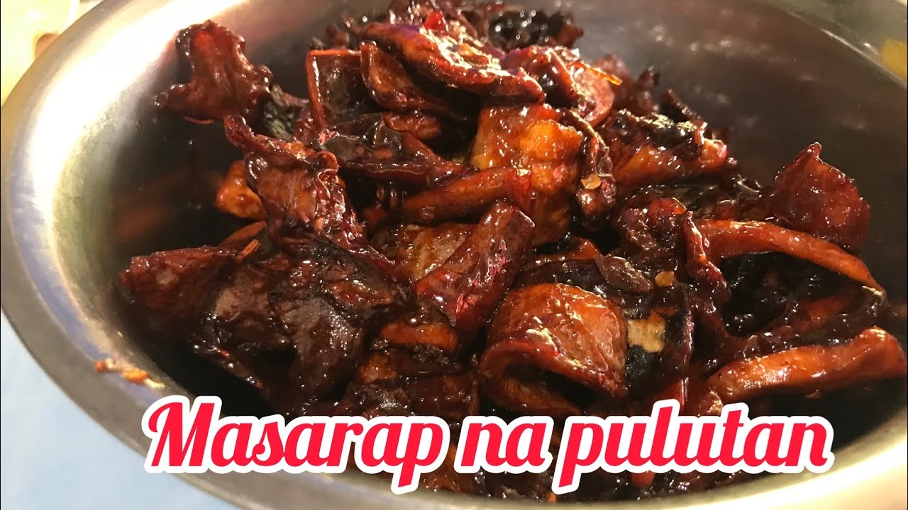 Sweet and spicy dried pusit/squid