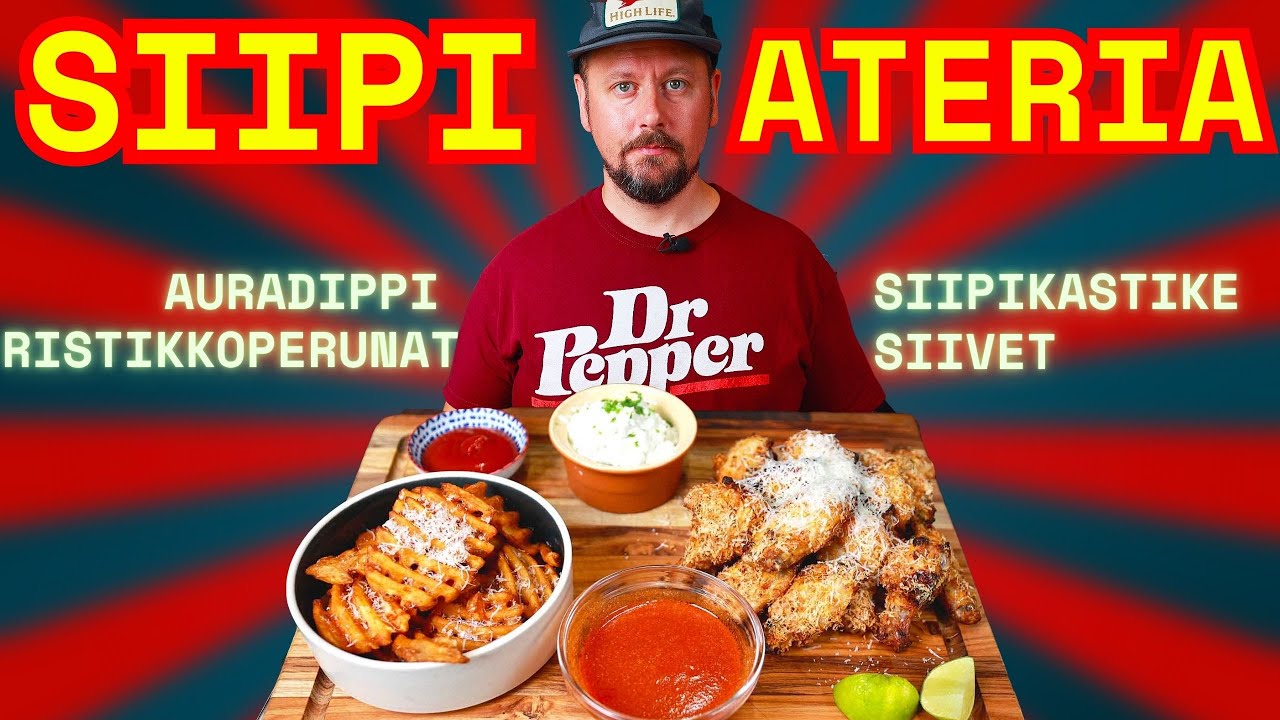 ULTIMAATTINEN SIIPIATERIA KOTIKEITTIÖSSÄ (ilman rasvakeitintä) 🌶️🔥🐔