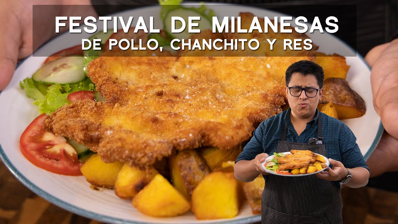 COMO HACER MILANESA NAPOLITANA, MILANESA DE POLLO Y MILANESA DE CERDO | ALEXANDER QUESQUÉN