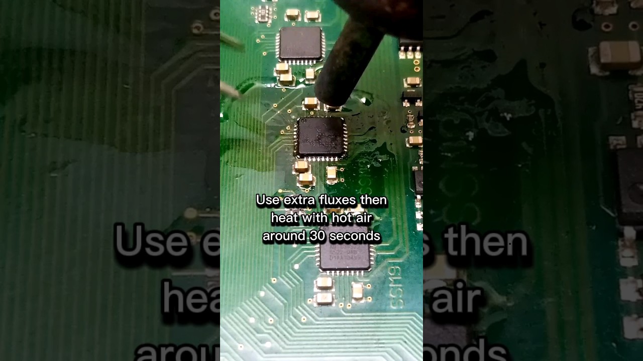 How to Desolder Stepper Motor Driver IC with Hot Air Gun using Soldering Flux