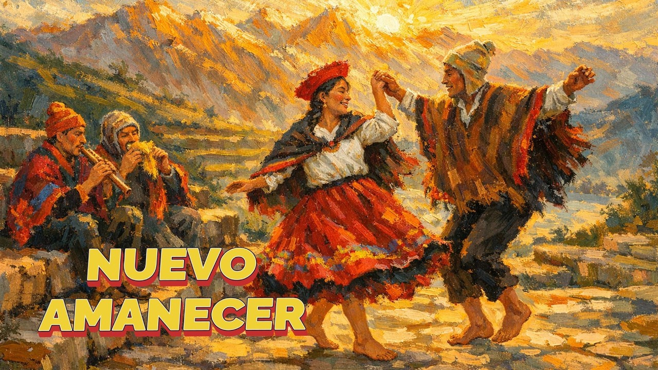 HUAYNO ANDINO “NUEVO AMANECER” 🌄 | Letra + Quena, Antara y Charango (Canción a la Pachamama)