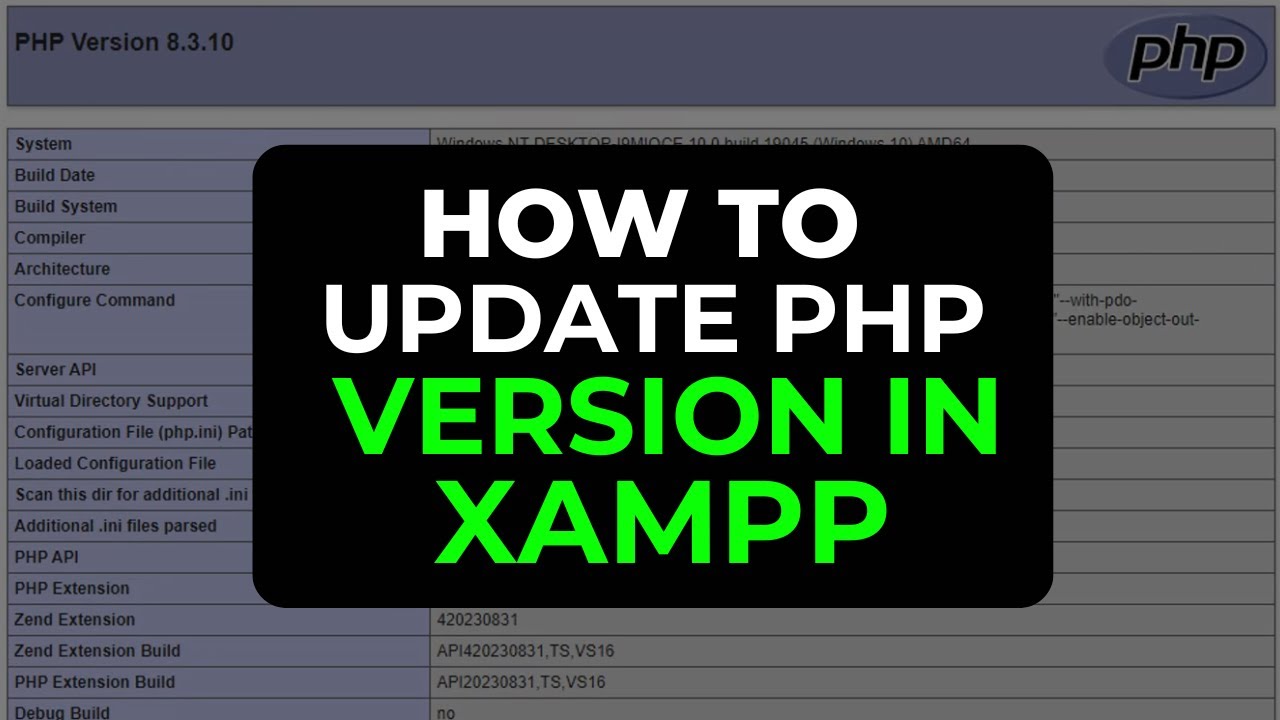 CARA UPDATE DAN UPGRADE PHP 8.2 KE PHP 8.3 DI XAMPP WINDOWS