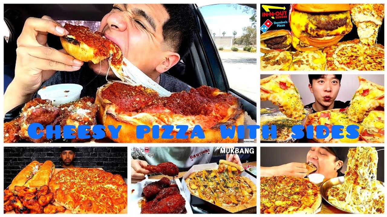 Pizza Eating Compilation | *Cheesy* Pizza Eating | Pizza Mukbang Compilation #pizza #compilation