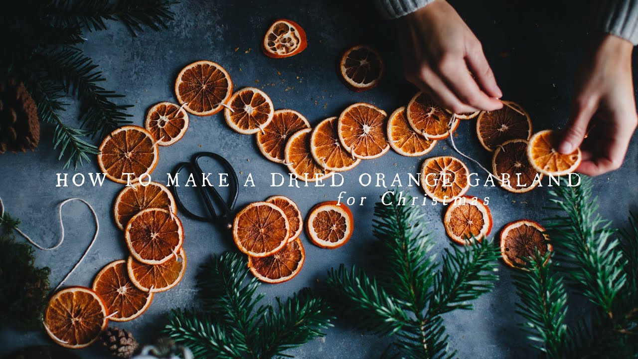 How to make a Dried Orange Garland - Christmas DIY