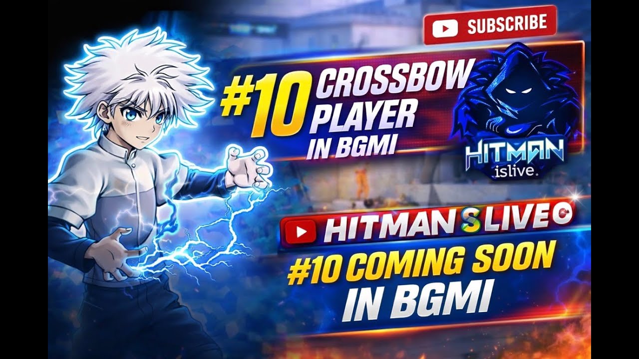 🔥TOP #10 INDIAN CROSSBOW PLYER in BGMi COMING SOON 👀🦅