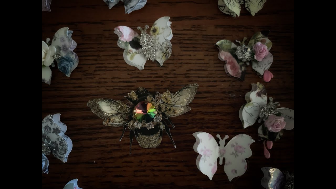 Bumble Bees and Tiny Butterflies - DIY - Craft with me