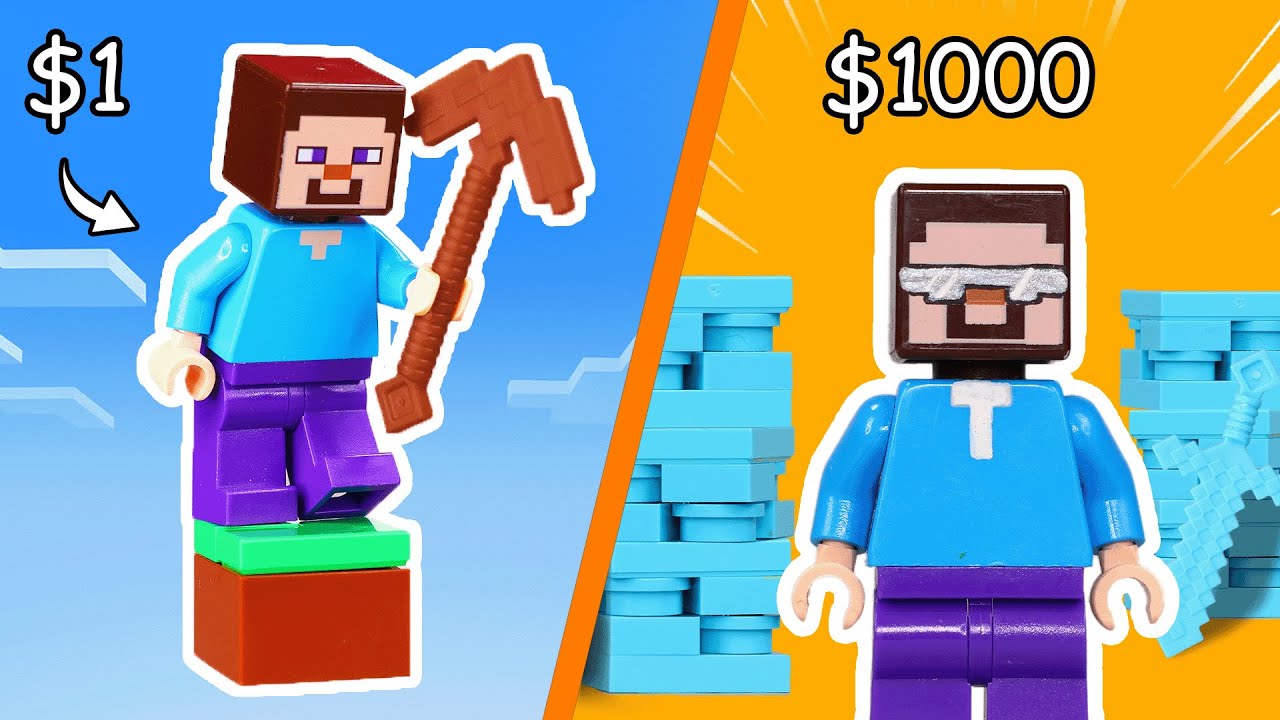 $1 vs $1000 LEGO Video Game World