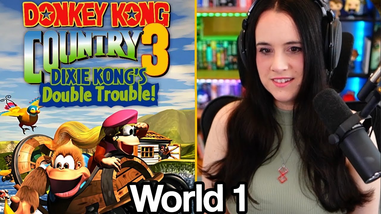 DIXIE'S DOUBLE TROUBLE - Donkey Kong Country 3 - Let's play Part 1