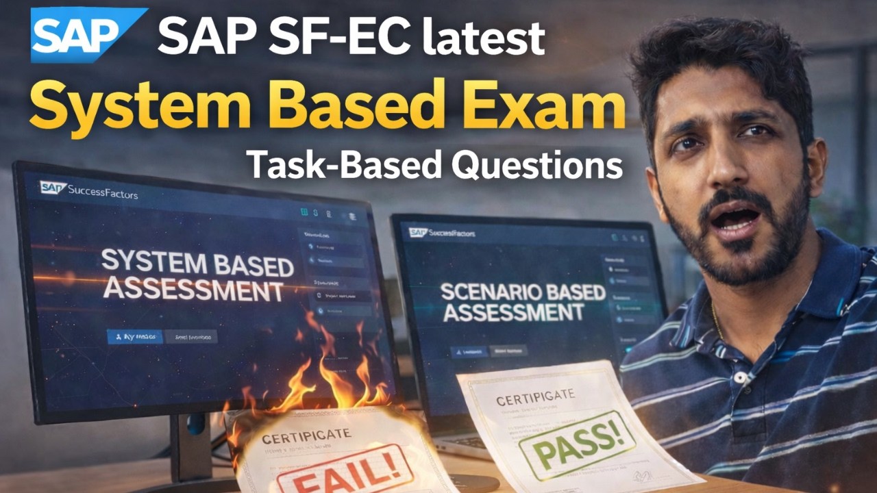 SAP SF Employee Central THR81 Latest System based Exam | Task based Scenario Questions